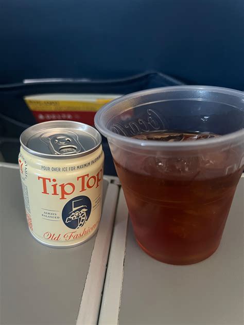 Love these tip top old fashioned drinks on delta : r/delta