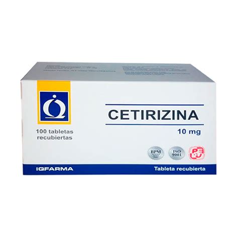 Cetirizina Mg Caja X Tabletas Farma Salud