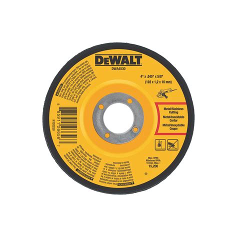 Dewalt Dwa Cutting Wheel In Dia In Thick In Arbor