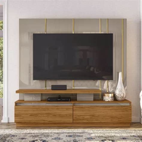 Estanter A Home Teather Apolo Para Tv De Hasta Pies Color Fendi