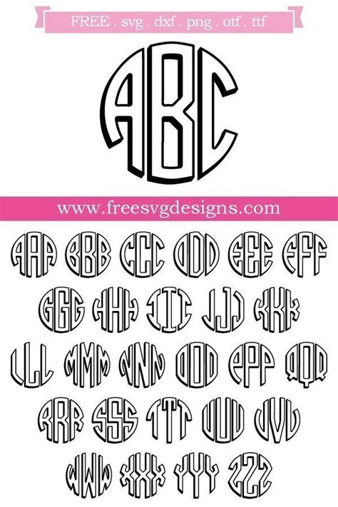 Free Svg Files Svg Png Dxf Eps Heart Monogram Font Artofit