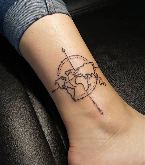 Attention Travelers These 100 Map Tattoos Will Give You Major Wanderlust Map Tattoos