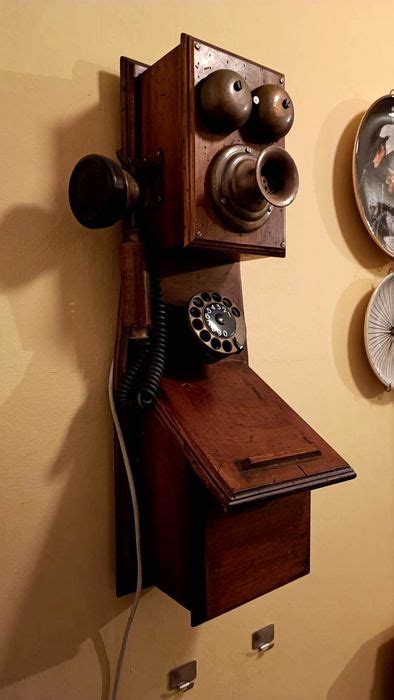 Wall phone - Wood - Catawiki