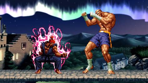 KOF Mugen SHIN AKUMA VS SUPREME SAGAT YouTube