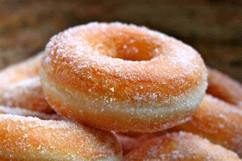 Perfect Yeast Doughnuts Sugar And Filled With Jam Nutella And Cream