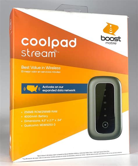 Boost Mobile Coolpad Stream Prepaid Mobile Wireless 4g Lte Wifi Hotspot