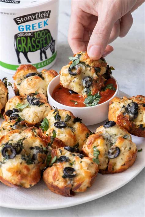 Easy Pizza Bites Two Ingredient Dough Feel Good Foodie