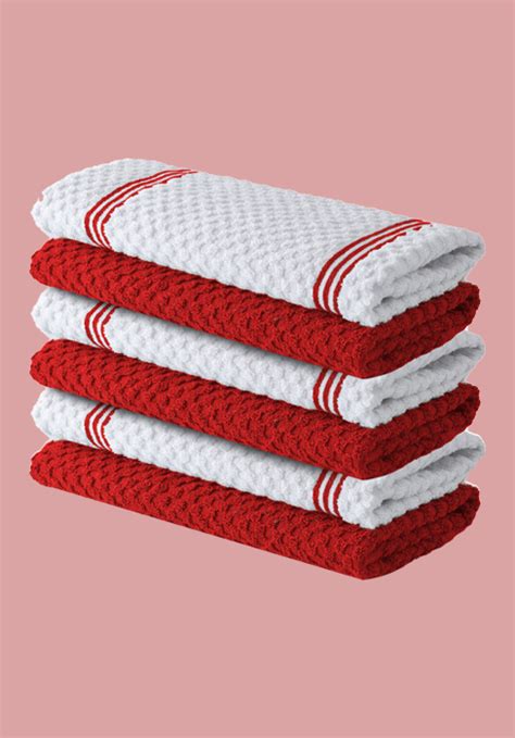 Infinitee Xclusives Premium Kitchen Towels Pack Of 6 15 X