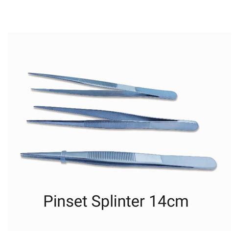 pinset splinter anatomi cm stainless steel lazada indonesia