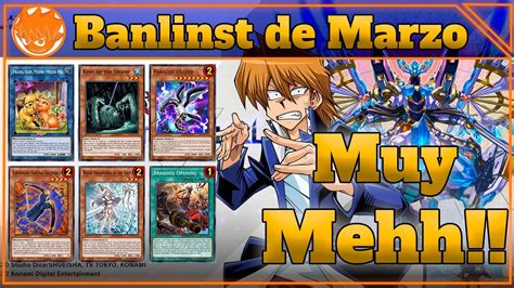 Análisis De Banlist Marzo 2024 Yu Gi Oh Master Duel Youtube