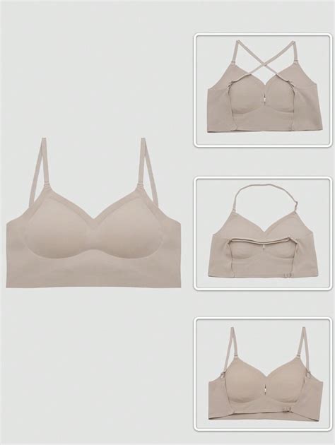 Sexy Women Lingerie Low Back Backless Bras Underwear Deep V Low Cute Push Up Bra Intimates