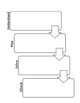 Four Step Plan Graphic Organizer by Tech About Math | TpT