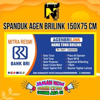 Jual Banner Spanduk Backdrop Brilink Banner Brilink Spanduk Agen