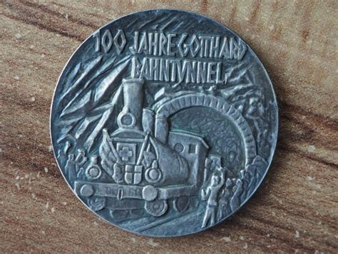 Medaille Jahre Gotthard Bahntunnel Kaufen Auf Ricardo