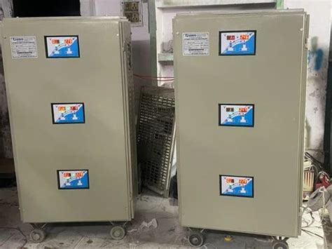 Three Phase 100 Kva Air Cooled Servo Voltage Stabilizer For Industrial