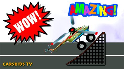 Animated Helicopter Monster Truck YouTube