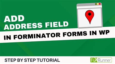 How To Add Address Field In Forminator Forms In Wordpress Youtube