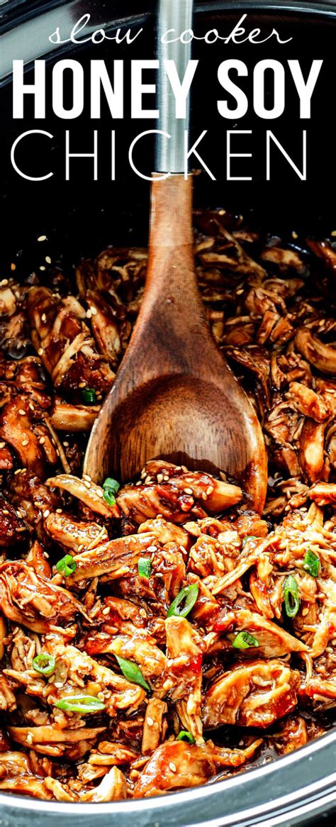 Slow Cooker Honey Soy Chicken Carlsbad Cravings