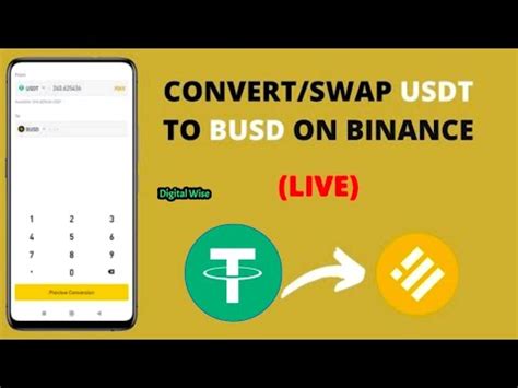 How To Convert USDT To BUSD On Binance Swap USDT To BUSD On Binance