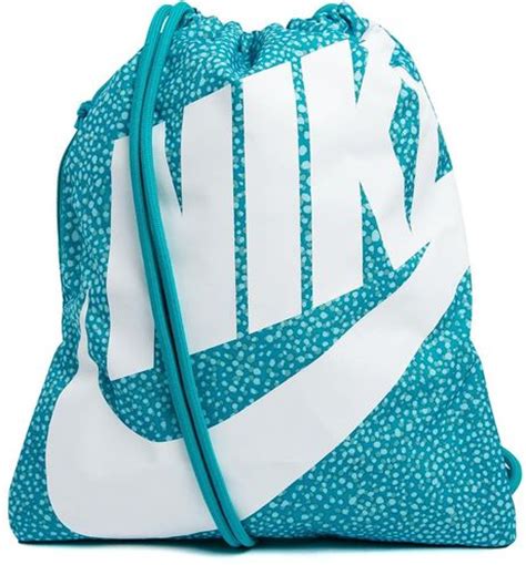 Nike Heritage Drawstring Gym Bag in Blue (Turquoise) | Lyst