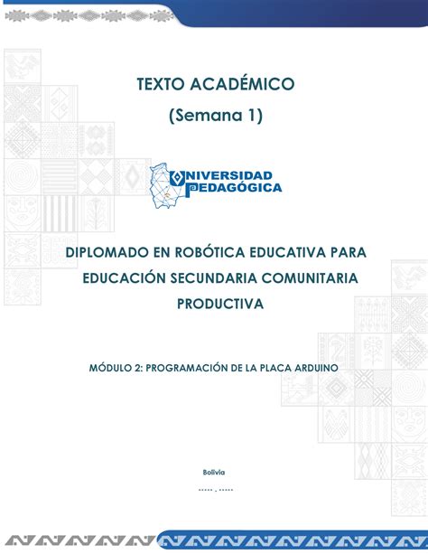 Texto Academico Semana 1 TEXTO ACAD Semana 1 DIPLOMADO EN ROB