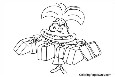 Concerned Inside Out Coloring Page In Inside Out Coloring