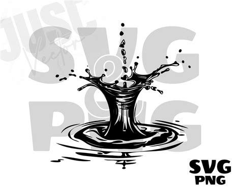 Water Splash Svg Water Ripple Svg Water Splash Silhouette Water Svg