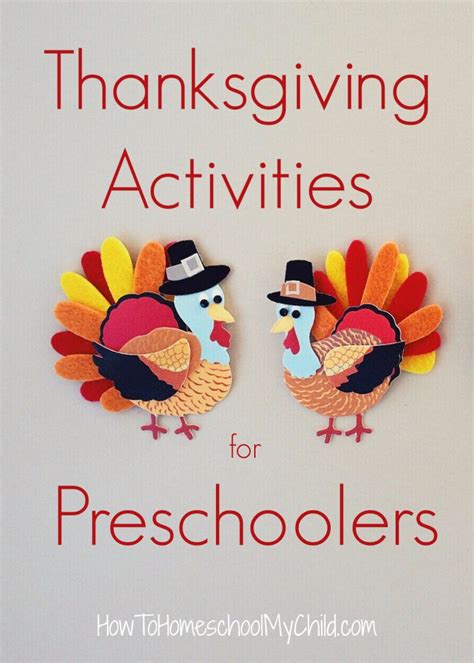 3 Simple Thanksgiving Activities for Preschoolers - How To Homeschool ...