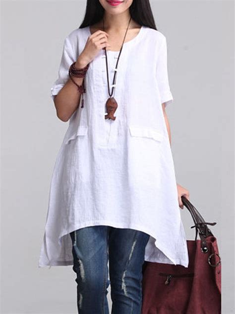 NORACORA Linen Clothing For Women Sleeve Dress Linen Clothes Linen