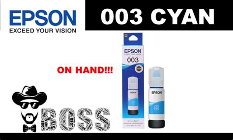 EPSON 003 Cyan Genuine Ink Bottle Lazada PH