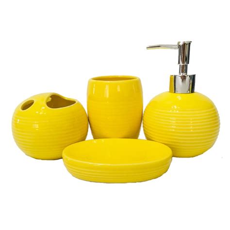 Buy Catzon 4 Piece Ceramic Full Bathroom Accessory Set European