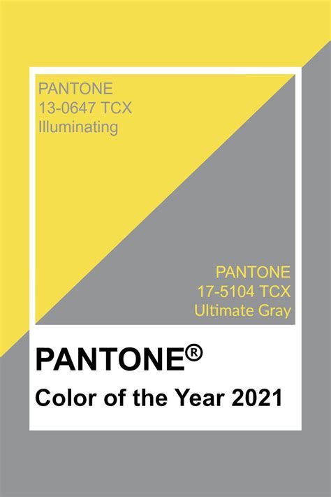 Color of the Year 2021 - Illuminating and Ultimate Gray #pantone2021 # ...