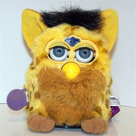 Furby Model 70 800 Yellow And Brown Spotted Black Mohawk Electronic Furbie