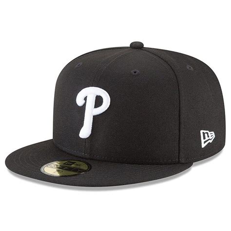 Philadelphia Phillies New Era Fifty Fitted Hat Black Fitted Hats