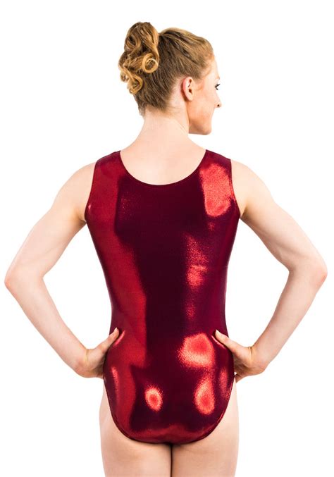 Ervy Mirka Leotard Bordeaux And White Elite Gymnastics