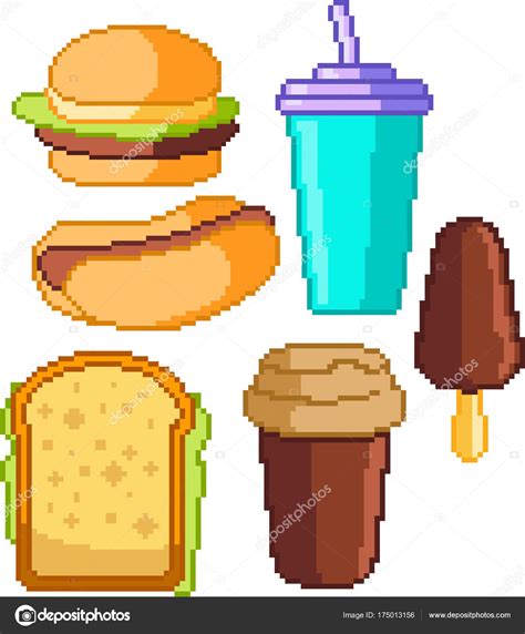 Pixel Art Easy Food