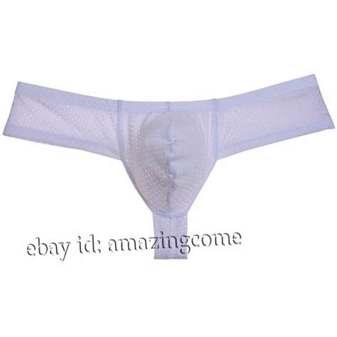 Men Mini Thong Boxer Stretchy Eyelets Pouch Cheeky Trunk Bikini Posing Underwear Ebay