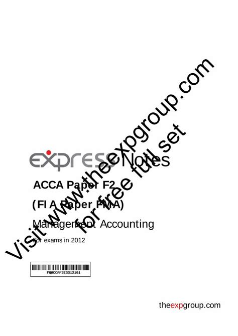 PDF ACCA F2 2012 Notes DOKUMEN TIPS