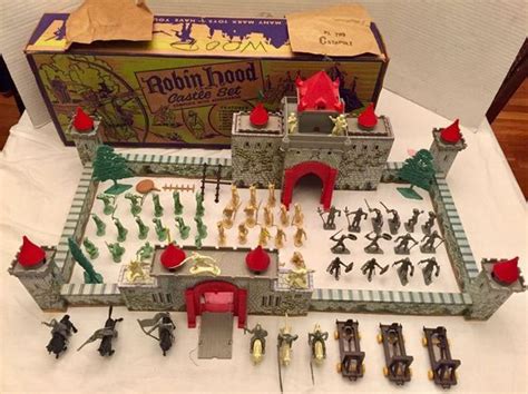 Vintage Marx Playset Robin Hood Castle Set 1950 S 4718 Toys Nearly Retro Toys Robin Hood