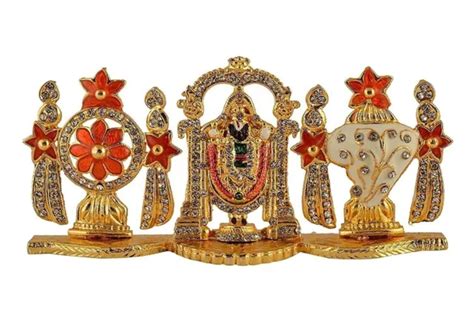 Tirupati Balaji Lord Venkateswara Idol Office Showpiece Metal Statue