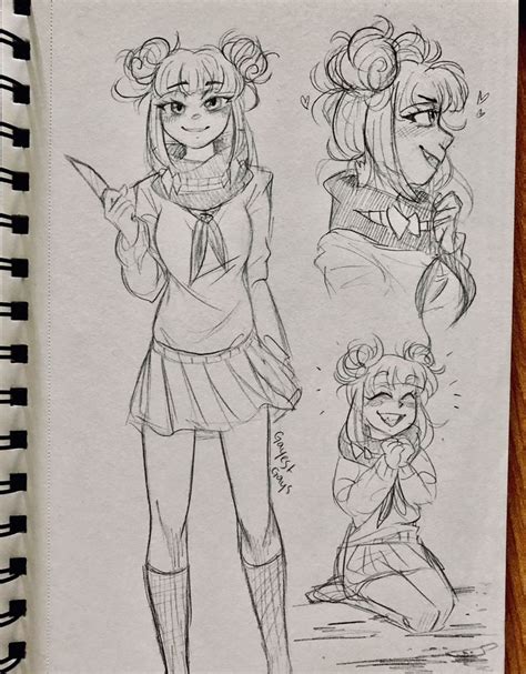 Himiko Toga Sketches 💕🔪 In 2020 Sketches Art My Arts