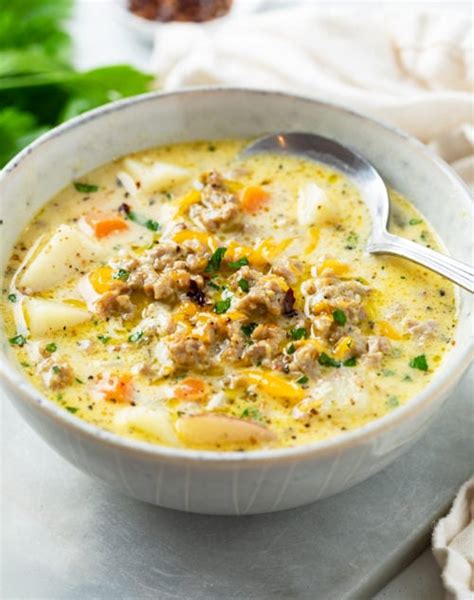 Sausage Potato Soup - The Cozy Cook