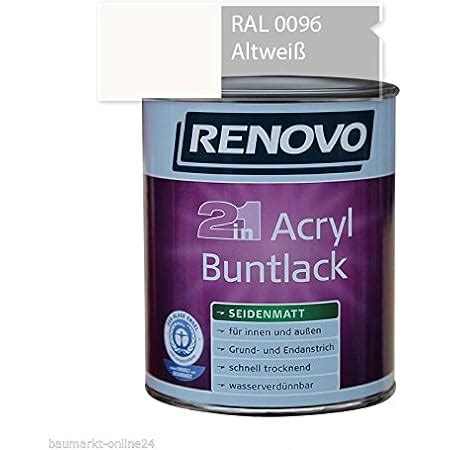 Renovo 2 In 1 Acryl Buntlack 0 75 Liter 7035 Lichtgrau Seidenmatt