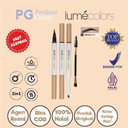 Jual LUMECOLORS EYEBROW EYECONIC DUO 2 IN 1 EYEBROW PENCIL EYELINER