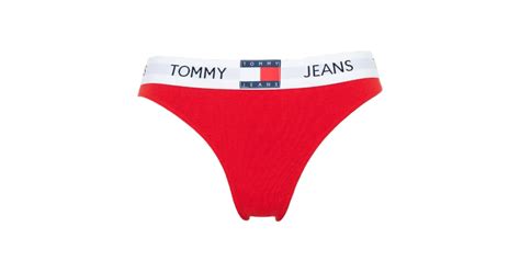 Tommy Hilfiger Bikini Damskie Majtki P Czerwone Uw Uw Xnl