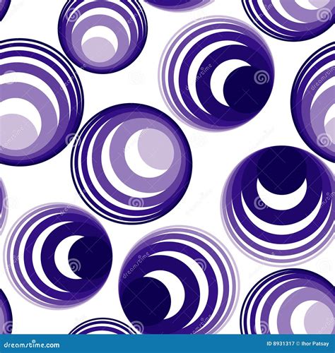 Seamless Circle Pattern Stock Vector Illustration Of Textured 8931317