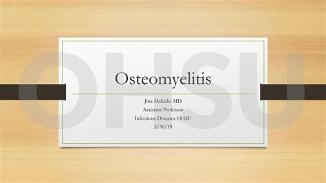 Solution Osteomyelitis Studypool