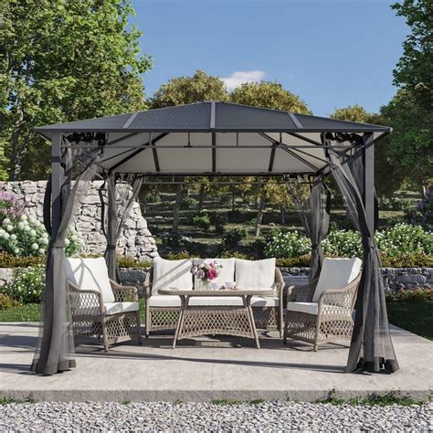 Pérgola de metal NATERIAL INNA 300X300 CINZA | Leroy Merlin