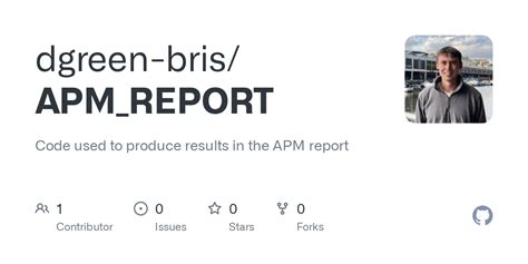 Github Dgbridgeapmreport Code Used To Produce Results In The Apm