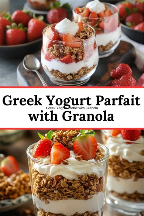 Strawberry Granola Yogurt Parfait Recipe